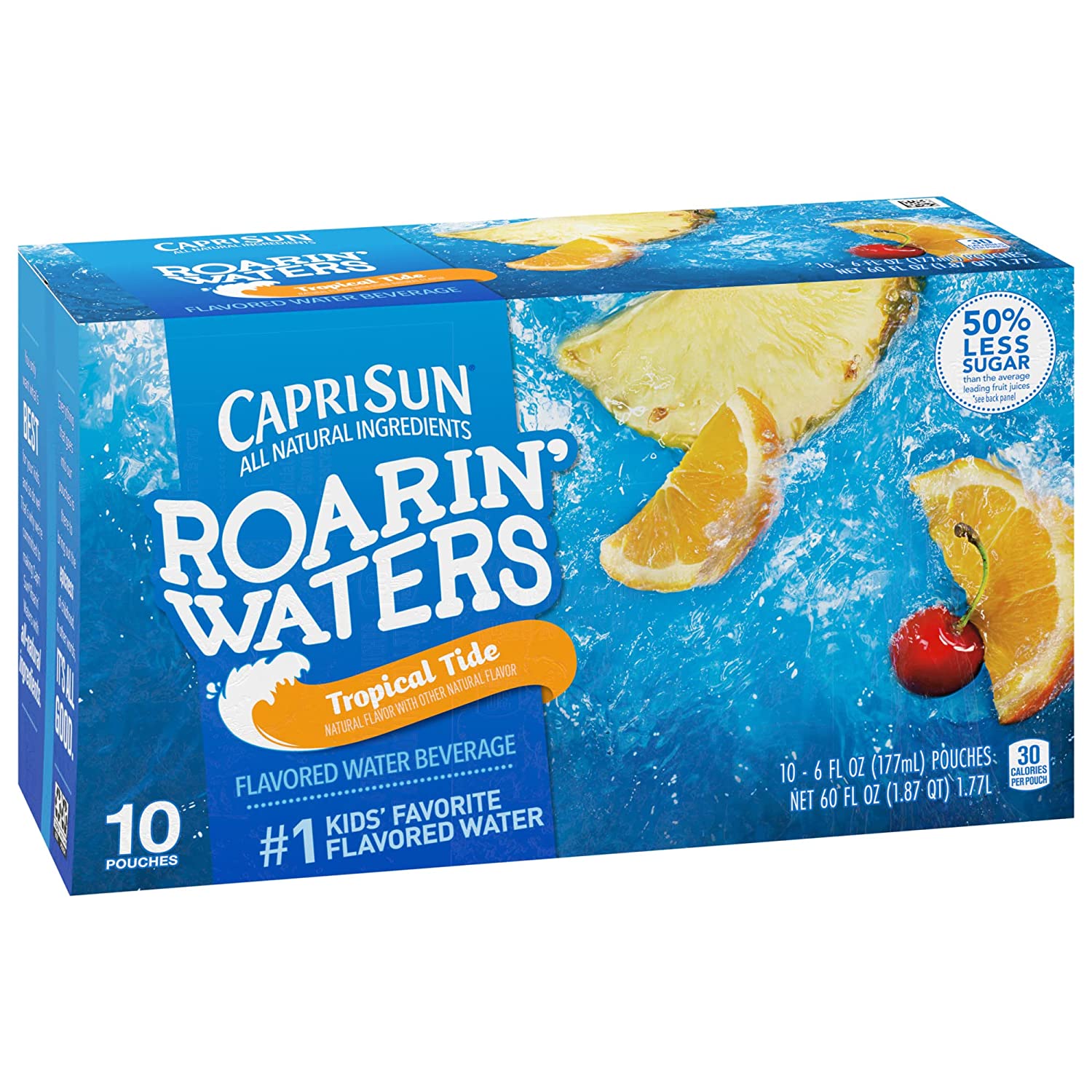 Capri Sun Pacific Cooler Mixed Fruit Naturally Flavored Kids Juice Drink Blend (10 ct Box, 6 fl oz Pouches) - Image 7